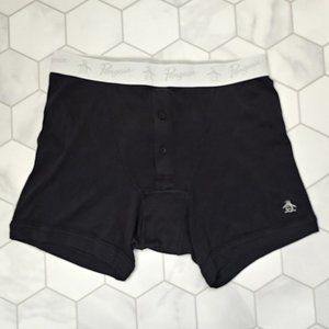 Good Used Condition Men's Penguin Boxer Briefs Black Size Medium